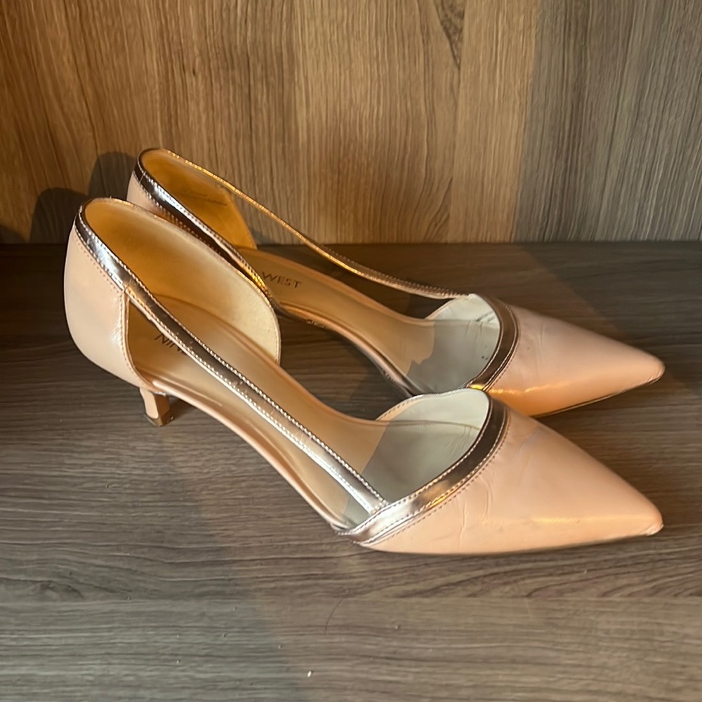 Cream kitten heels